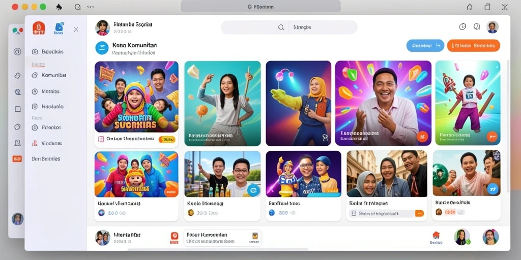 Tampilan antarmuka pengguna HOKI123 yang menarik dan intuitif.