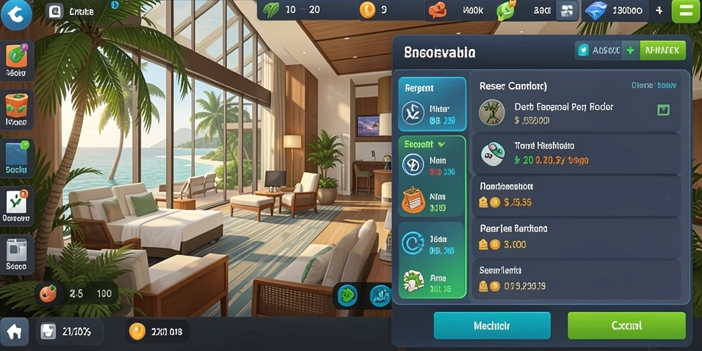 Screenshot menunjukkan tampilan menu permainan yang intuitif.