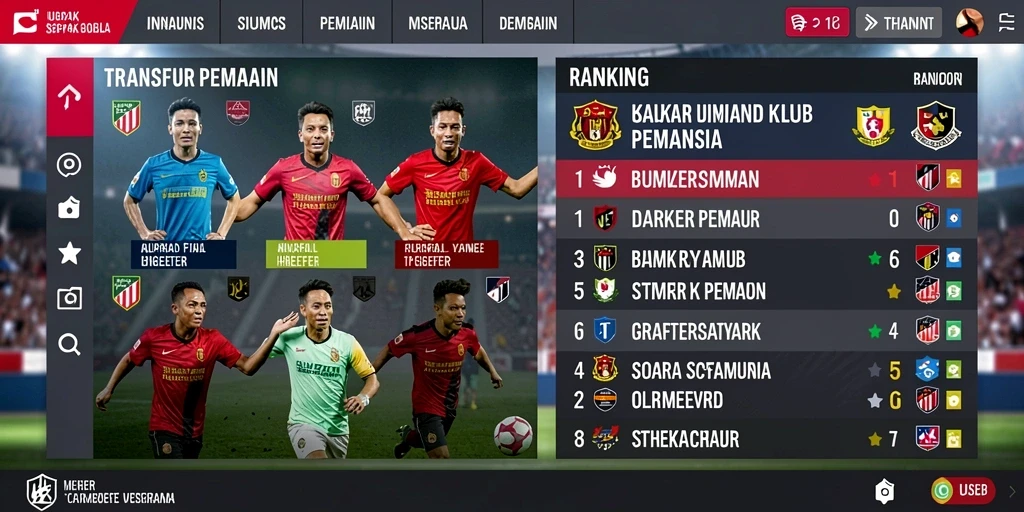 Tampilan antarmuka utama yang menarik.