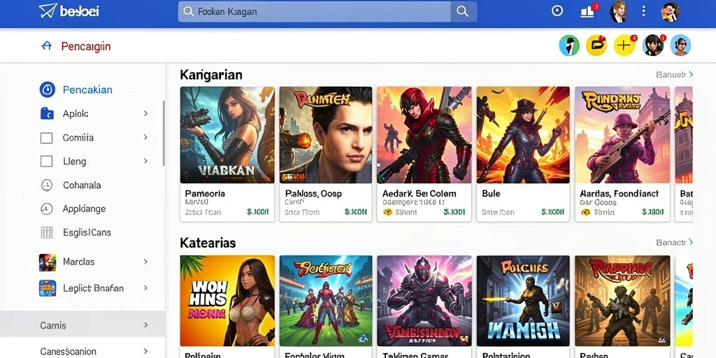 Gambar tampilan antarmuka gameplay yang menarik.